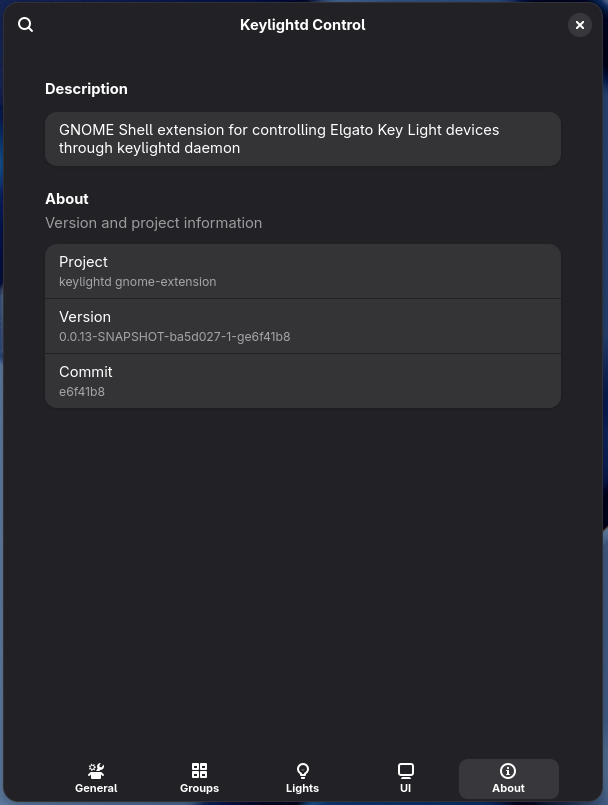 About the extension